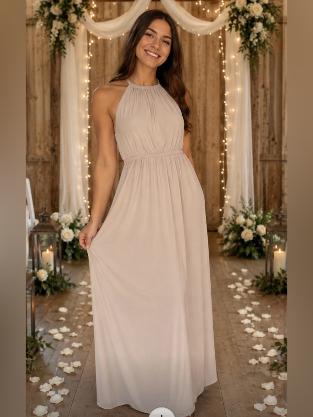 Show Me Your MuMu Pale Lavender Halter Maxi Dress | Size XXS